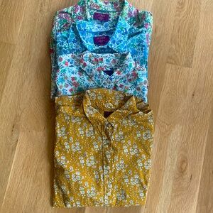 J.Crew lot of 4 Liberty Print Blouses all button down size 4